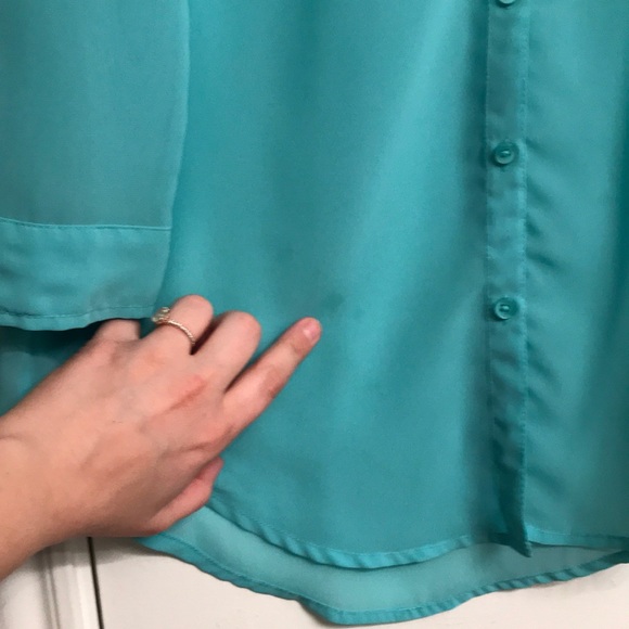 Frenchi sheer button down tunic - Picture 6 of 7